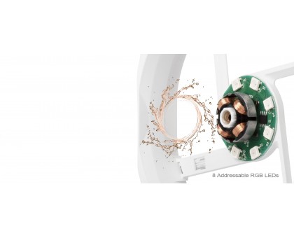 Корпусний вентилятор SilverStone Air Blazer 120RW-ARGB, 120мм, 600-2200rpm, 4pin PWM, 3pin +5VARGB, 7.4-35.6dBa, білий