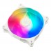 Корпусний вентилятор SilverStone Air Blazer 120RW-ARGB, 120мм, 600-2200rpm, 4pin PWM, 3pin +5VARGB, 7.4-35.6dBa, білий
