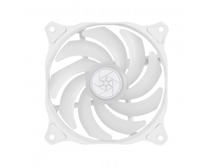 Корпусний вентилятор SilverStone Air Blazer 120RW-ARGB, 120мм, 600-2200rpm, 4pin PWM, 3pin +5VARGB, 7.4-35.6dBa, білий