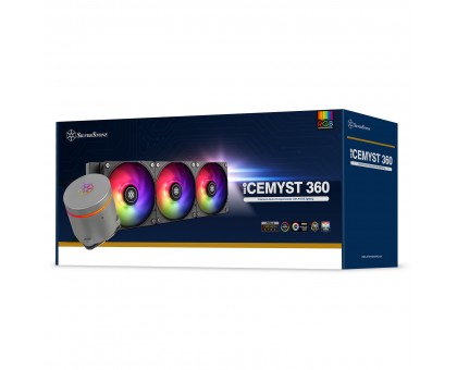 Система жидкостного оxлаждения SilverStone IceMyst IM360-ARGB LGA1700, 2066, 2011, 1200, 115x, AM5, AM4 TDP300W чёрный