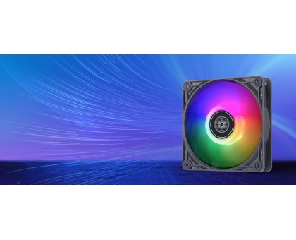 Корпусный вентилятор SilverStone Vista VS120B-ARGB 120мм 2000rpm 4pinPWM, 3pin +5VARGB 30.6dBa чёрный