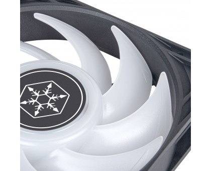 Корпусный вентилятор SilverStone Vista VS120B-ARGB 120мм 2000rpm 4pinPWM, 3pin +5VARGB 30.6dBa чёрный