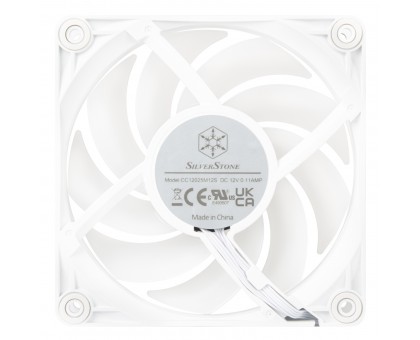 Корпусный вентилятор SilverStone Vista VS120W-ARGB 120мм 2000rpm 4pinPWM, 3pin +5VARGB 30.6dBa белый