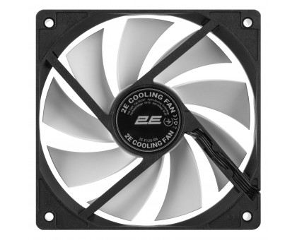 Корпусний вентилятор 2E F120-SN, 120мм, 500-1500rpm, 4pin 24dBa, чорний