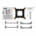 Процессорный кулер 2E GAMING Air Cool ACN120B-ARGB, LGA1851, 1700, 1200, 115x, 1366, AM5, AM4, AM3, AM3+, 4pin PWM, 3pin +5VARGB, TDP 180W
