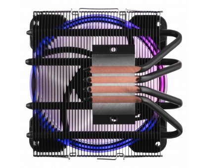 Процессорный кулер 2E GAMING Air Cool AC120T4-ARGB, LGA1851, 1700, 1200, 115x, 1366, AM5, AM4, AM3, AM3+, 4pin PWM, 3pin +5VARGB, TDP 130W