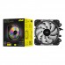 Процессорный кулер 2E GAMING Air Cool AC120T4-ARGB, LGA1851, 1700, 1200, 115x, 1366, AM5, AM4, AM3, AM3+, 4pin PWM, 3pin +5VARGB, TDP 130W