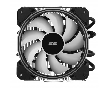 Процессорный кулер 2E GAMING Air Cool AC120T4-ARGB, LGA1851, 1700, 1200, 115x, 1366, AM5, AM4, AM3, AM3+, 4pin PWM, 3pin +5VARGB, TDP 130W
