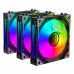 Корпусные вентиляторы 2E GAMING Air Cool Magic Mirror ACF120MB-ARGB, 3x120мм, 2000rpm, 4pin PWM +5VARGB, 20.5dBa, чёрный