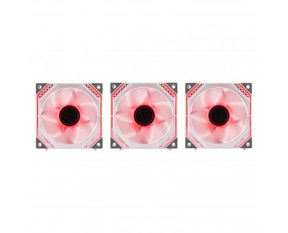 Корпусні вентилятори 2E GAMING Air Cool Magic Mirror ACF120MW-ARGB, 3x120мм, 2000rpm, 4pin PWM +5VARGB, 20.5dBa, білий