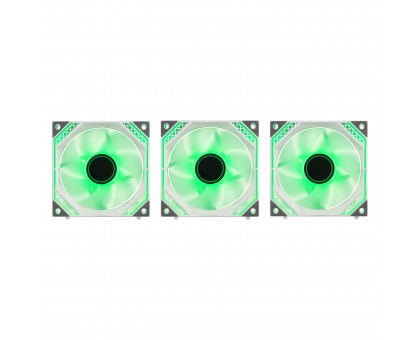 Корпусні вентилятори 2E GAMING Air Cool Magic Mirror ACF120MW-ARGB, 3x120мм, 2000rpm, 4pin PWM +5VARGB, 20.5dBa, білий