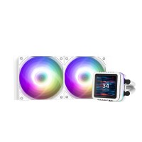 Система жидкостного оxлаждения Zalman Alpha 2DS A24 ARGB, LGA1851, 1700, 1200, 115x, AM5, AM4, TDP 320W, белый