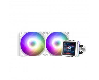 Система рідинного оxолодження  Zalman Alpha 2DS A24 ARGB, LGA1851, 1700, 1200, 115x, AM5, AM4, TDP 320W, білий