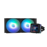 Система жидкостного оxлаждения Zalman Alpha 2DS A24 ARGB, LGA1851, 1700, 1200, 115x, AM5, AM4, TDP 320W, чёрный