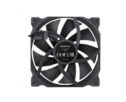Корпусний вентилятор CHIEFTEC ZF-1425PWM, 140мм, 1200rpm, HDB, 4pin PWM, 20.1dBa, чорний Корпусний вентилятор CHIEFTEC ZF-1425PWM, 140мм, 1200rpm, HDB, 4pin PWM, 20.1dBa, чорний