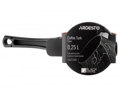 Турка Ardesto Black Mars, 0.25л, алюминий, бакелит, чёрний