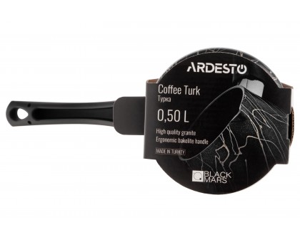 Турка Ardesto Black Mars, 0.5л, алюминий, бакелит, чёрний