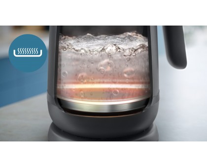 Електрочайник Philips Series 1000, Strix, пластик, мат, чорний Електрочайник Philips Series 1000, Strix, пластик, мат, чорний