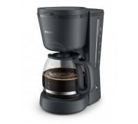 Кофеварка Philips Essentials Collection, 1.38л, молотый, поддержка температуры, темно серый