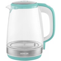Электрочайник Sencor 2л, Strix, стекло, 5 темп.реж, зеленый