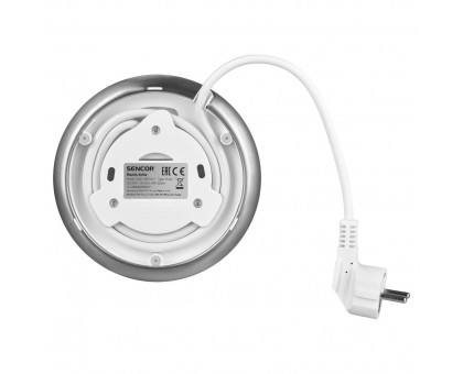 Электрочайник Sencor 1.7л, Strix, LED дисплей, двойные стенки, белый