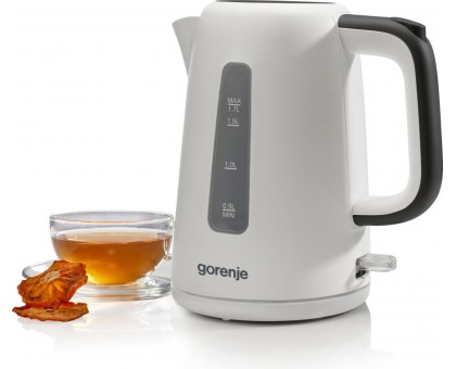 Електрочайник Gorenje 1.7л, Strix контроль, пластик, білий Електрочайник Gorenje 1.7л, Strix контроль, пластик, білий