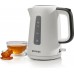 Електрочайник Gorenje 1.7л, Strix контроль, пластик, білий