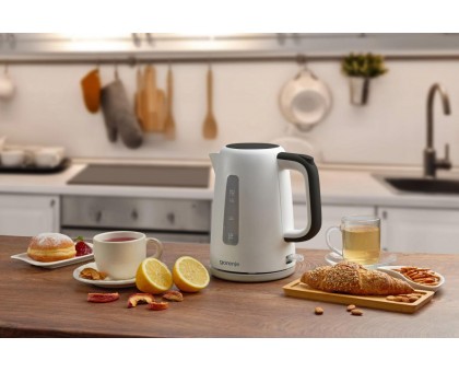 Електрочайник Gorenje 1.7л, Strix контроль, пластик, білий Електрочайник Gorenje 1.7л, Strix контроль, пластик, білий