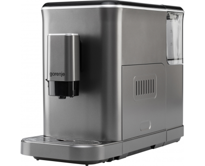 Кофемашина Gorenje, 1,5л, зерно, автомат.капучинатор, дисплей, авторецептов - 7, сенсорное управл., антрацит Кофемашина Gorenje, 1,5л, зерно, автомат.капучинатор, дисплей, авторецептов - 7, сенсорное управл., антрацит