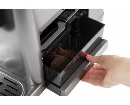 Кофемашина Gorenje, 1,5л, зерно, автомат.капучинатор, дисплей, авторецептов - 7, сенсорное управл., антрацит Кофемашина Gorenje, 1,5л, зерно, автомат.капучинатор, дисплей, авторецептов - 7, сенсорное управл., антрацит