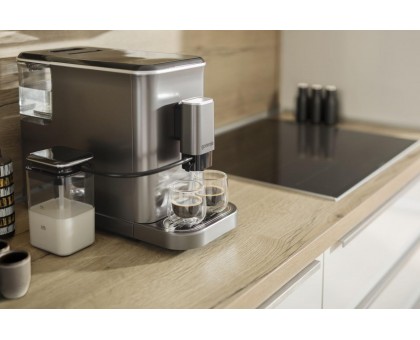 Кофемашина Gorenje, 1,5л, зерно, автомат.капучинатор, дисплей, авторецептов - 7, сенсорное управл., антрацит Кофемашина Gorenje, 1,5л, зерно, автомат.капучинатор, дисплей, авторецептов - 7, сенсорное управл., антрацит