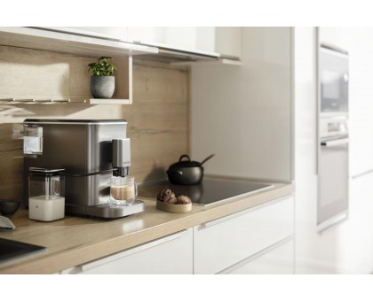 Кофемашина Gorenje, 1,5л, зерно, автомат.капучинатор, дисплей, авторецептов - 7, сенсорное управл., антрацит Кофемашина Gorenje, 1,5л, зерно, автомат.капучинатор, дисплей, авторецептов - 7, сенсорное управл., антрацит