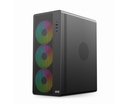 Корпус 2E GAMING Credo Plus V510B без БЖ, 1xUSB3.0, 1х USB 2.0, 1xUSB Type-C, 4x120мм RGB Rainbow, VGA 310мм, TG Side Panel, ATX, чорний Корпус 2E GAMING Credo Plus V510B без БЖ, 1xUSB3.0, 1х USB 2.0, 1xUSB Type-C, 4x120мм RGB Rainbow, VGA 310мм, TG Side Panel, ATX, чорний