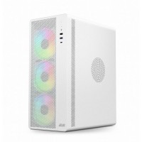 Корпус 2E GAMING Credo Plus V510W без БП, 1xUSB3.0, 1х USB 2.0, 1xUSB Type-C, 4x120мм RGB Rainbow, VGA 310мм, TG Side Panel, ATX, белый