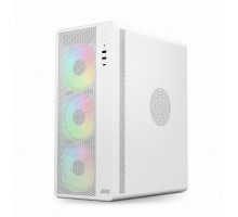 Корпус 2E GAMING Credo Plus V510W без БП, 1xUSB3.0, 1х USB 2.0, 1xUSB Type-C, 4x120мм RGB Rainbow, VGA 310мм, TG Side Panel, ATX, белый