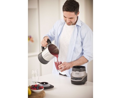 Суповарка-блендер Russell Hobbs 1200Вт, чаша-1,75л, механічне керування, 8 авто. програм, нержав.сталь, платик, сіро-чорний Суповарка-блендер Russell Hobbs 1200Вт, чаша-1,75л, механічне керування, 8 авто. програм, нержав.сталь, платик, сіро-чорний