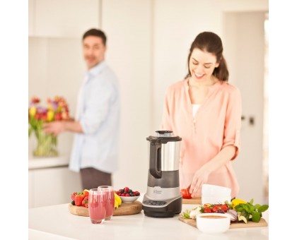 Суповарка-блендер Russell Hobbs 1200Вт, чаша-1,75л, механічне керування, 8 авто. програм, нержав.сталь, платик, сіро-чорний Суповарка-блендер Russell Hobbs 1200Вт, чаша-1,75л, механічне керування, 8 авто. програм, нержав.сталь, платик, сіро-чорний