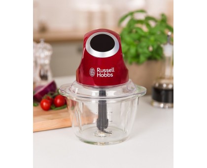 Измельчитель Russell Hobbs Desire, 200Вт, чаша-1000мл, стекло, корпус-пластик, крассный Измельчитель Russell Hobbs Desire, 200Вт, чаша-1000мл, стекло, корпус-пластик, крассный