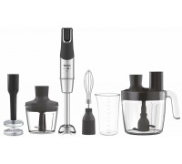 Блендер Tefal погружной Infiny Force Pro, 1200Вт, 9в1, чаша-800мл, чопер-500мл, спиралайзер, турборежим, черный