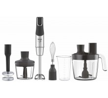 Блендер Tefal погружной Infiny Force Pro, 1200Вт, 9в1, чаша-800мл, чопер-500мл, спиралайзер, турборежим, черный