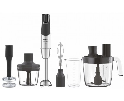 Блендер Tefal погружной Infiny Force Pro, 1200Вт, 9в1, чаша-800мл, чопер-500мл, спиралайзер, турборежим, черный Блендер Tefal погружной Infiny Force Pro, 1200Вт, 9в1, чаша-800мл, чопер-500мл, спиралайзер, турборежим, черный