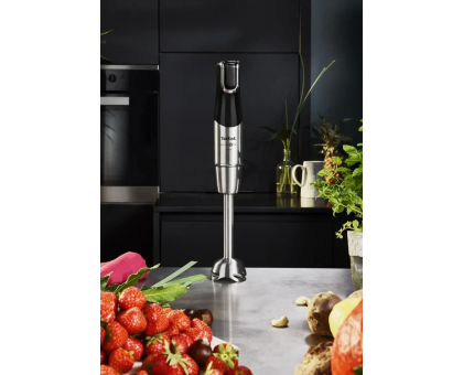 Блендер Tefal погружной Infiny Force Pro, 1200Вт, 9в1, чаша-800мл, чопер-500мл, спиралайзер, турборежим, черный Блендер Tefal погружной Infiny Force Pro, 1200Вт, 9в1, чаша-800мл, чопер-500мл, спиралайзер, турборежим, черный