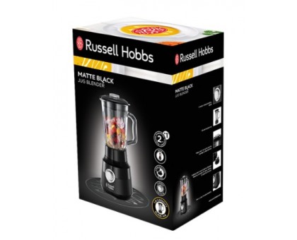 Блендер Russell Hobbs стаціонарний Matte Black 650Вт, чаша-1500мл, чорний Блендер Russell Hobbs стаціонарний Matte Black 650Вт, чаша-1500мл, чорний