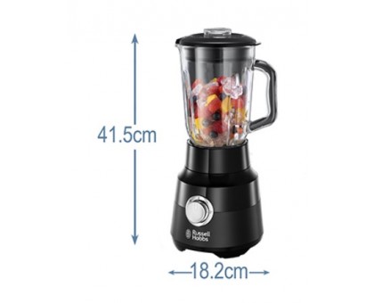 Блендер Russell Hobbs стаціонарний Matte Black 650Вт, чаша-1500мл, чорний Блендер Russell Hobbs стаціонарний Matte Black 650Вт, чаша-1500мл, чорний