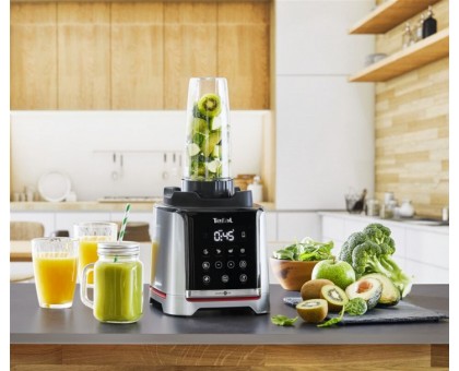 Блендер Tefal стационарный InfinyMix + 1600Вт, чаша-1750мл, стакан 600мл, серебристо-черный Блендер Tefal стационарный InfinyMix + 1600Вт, чаша-1750мл, стакан 600мл, серебристо-черный