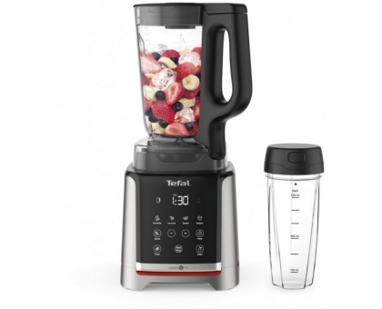 Блендер Tefal стационарный InfinyMix + 1600Вт, чаша-1750мл, стакан 600мл, серебристо-черный Блендер Tefal стационарный InfinyMix + 1600Вт, чаша-1750мл, стакан 600мл, серебристо-черный