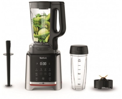 Блендер Tefal стационарный InfinyMix + 1600Вт, чаша-1750мл, стакан 600мл, серебристо-черный Блендер Tefal стационарный InfinyMix + 1600Вт, чаша-1750мл, стакан 600мл, серебристо-черный