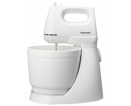 Миксер Panasonic стационарный 175Вт, насадки-4, чаша-пластик, 3л, белый Миксер Panasonic стационарный 175Вт, насадки-4, чаша-пластик, 3л, белый