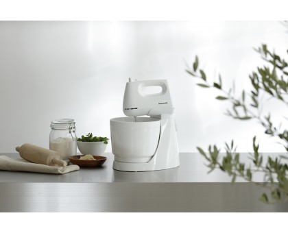 Миксер Panasonic стационарный 175Вт, насадки-4, чаша-пластик, 3л, белый Миксер Panasonic стационарный 175Вт, насадки-4, чаша-пластик, 3л, белый