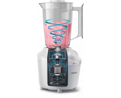 Блендер Philips стаціонарний 3000 series 450Вт, чаша-1900мл, чопер, імпульсний режим, білий Блендер Philips стаціонарний 3000 series 450Вт, чаша-1900мл, чопер, імпульсний режим, білий